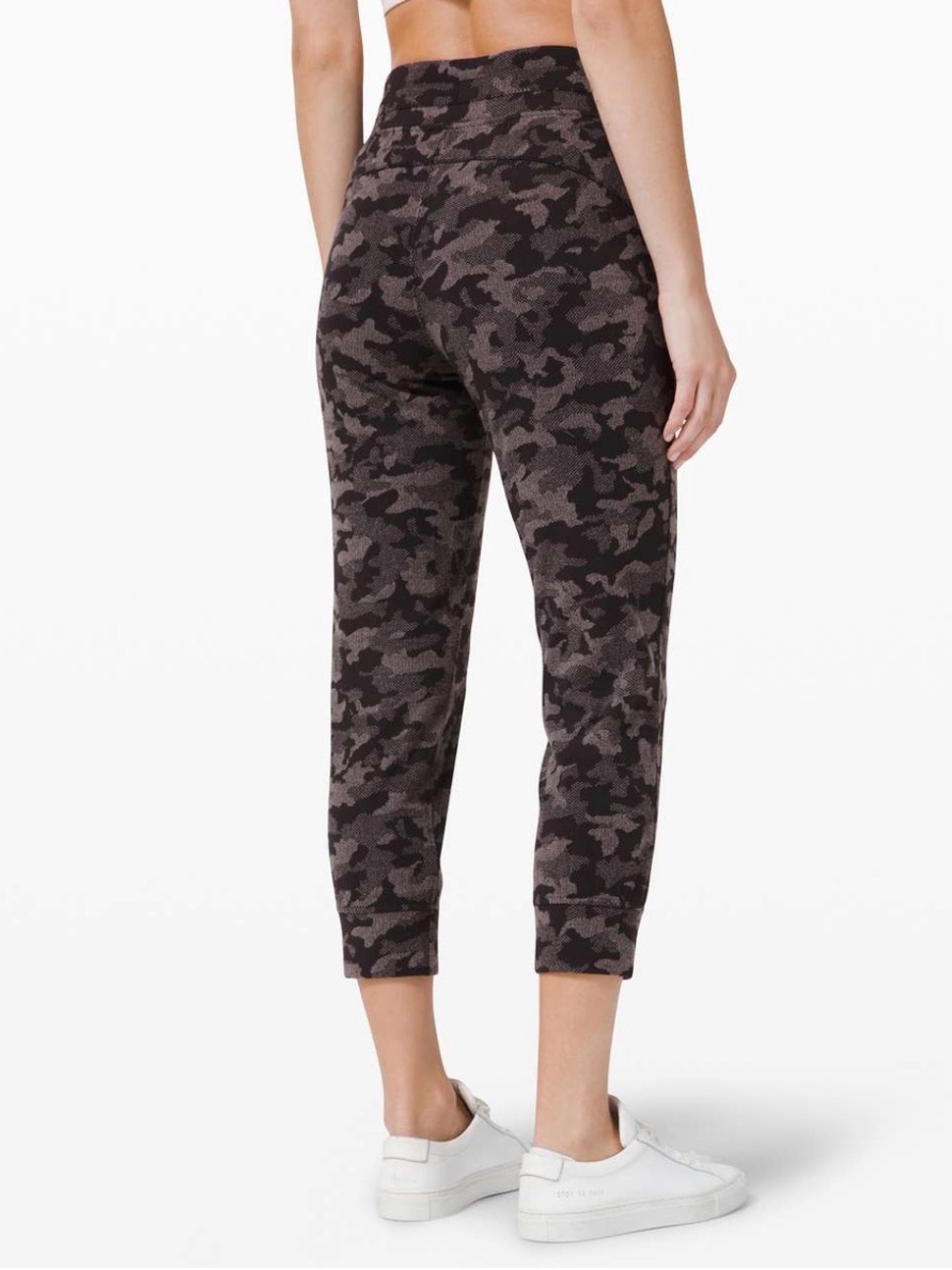 Lululemon Ready to Rulu Jogger Crop 10 Heritage Camo Jacquard Black Lunar Rock